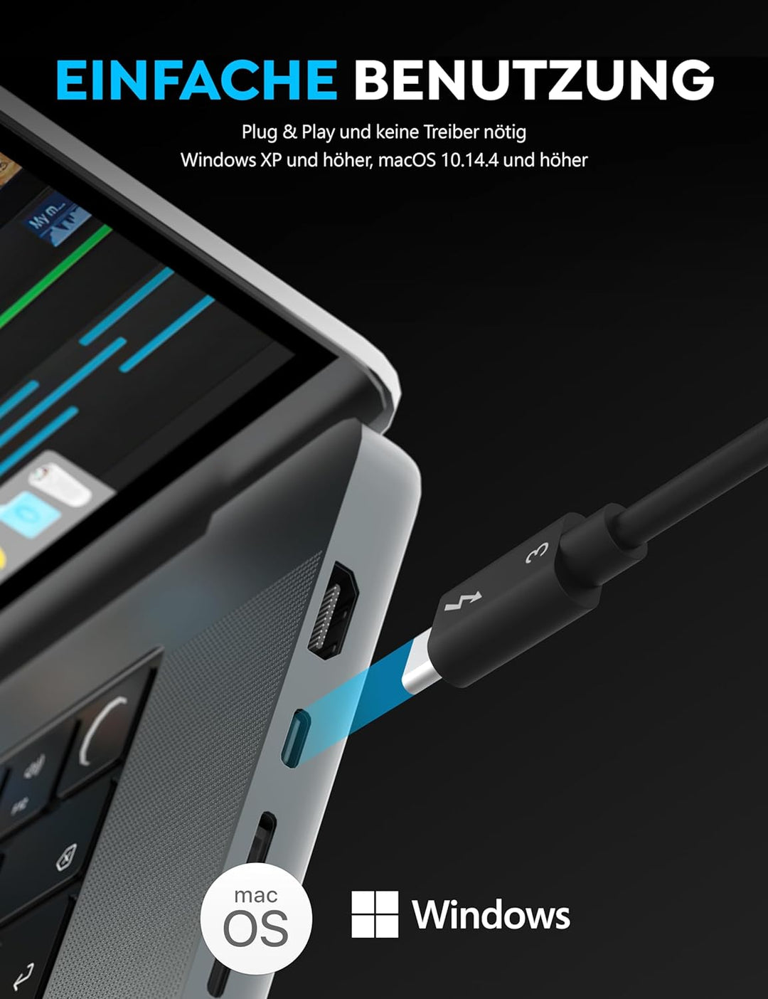 SABRENT Thunderbolt CFexpress Typ B Kartenleser, USB 3.2 GEN 2 1500MBps Externe Kartenlesegeräte (CR