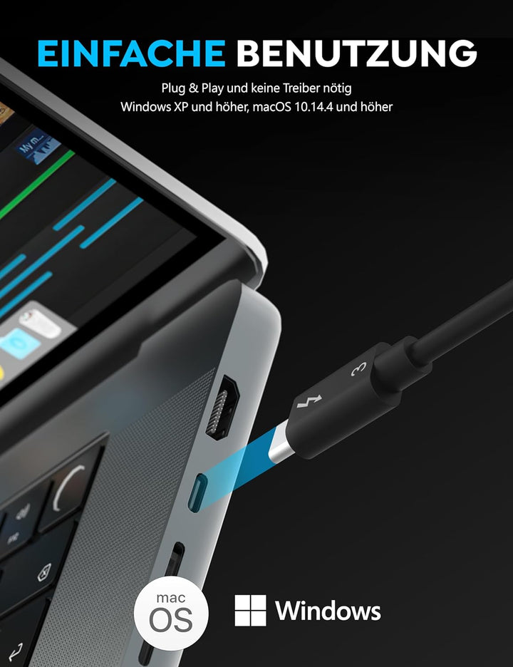 SABRENT Thunderbolt CFexpress Typ B Kartenleser, USB 3.2 GEN 2 1500MBps Externe Kartenlesegeräte (CR