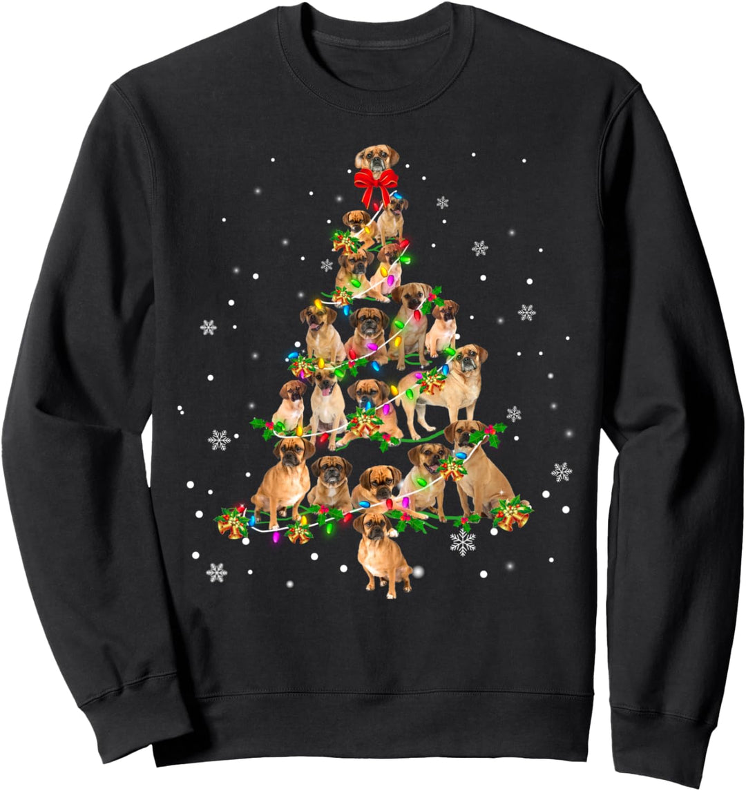Puggle Christmas Tree X-Mas Sweatshirt