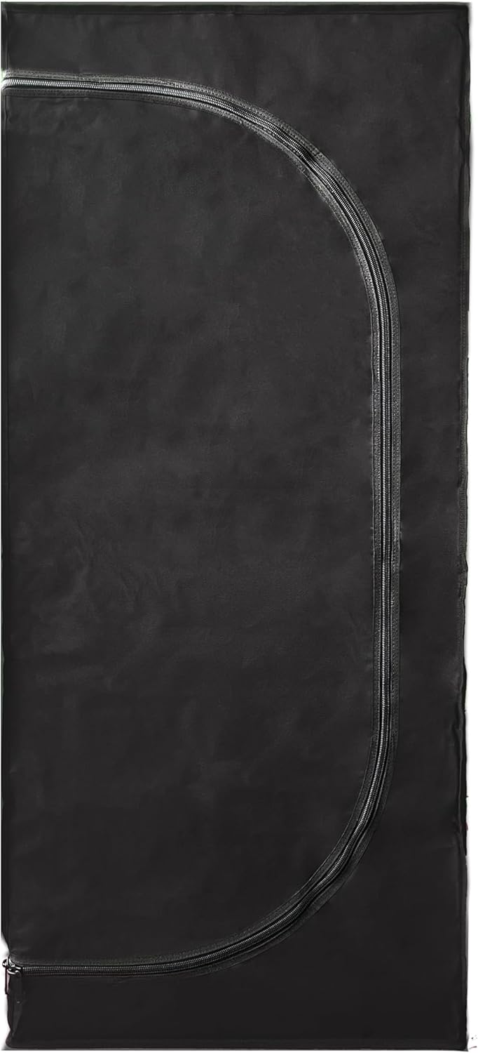 by Crescience Growzelt 60 x 60 x 140 cm Anbauzelt, Metall-Stangen, Hochreflektierendes Oxford 600D M
