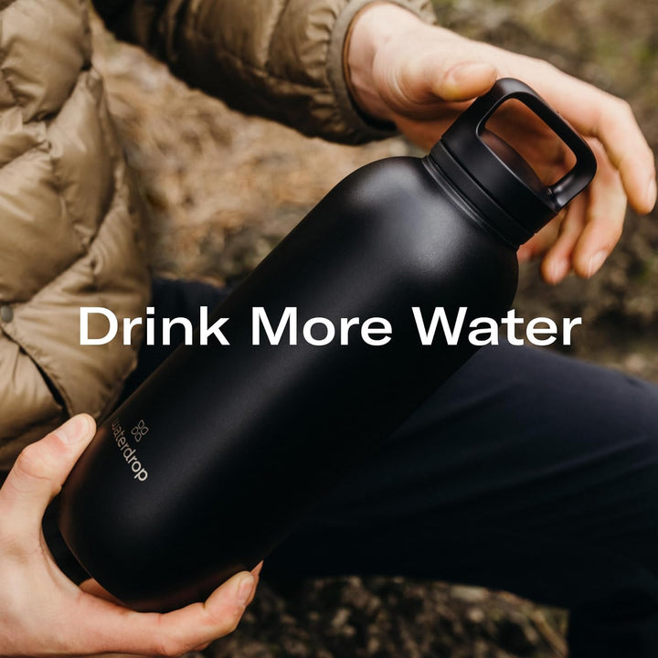 waterdrop® All Purpose Thermosflasche 1.9L, isolierte Edelstahl Trinkflasche, 24h kalt - 6h/12h heis