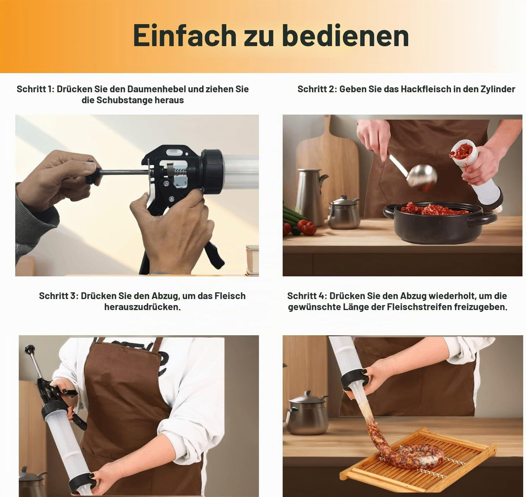 Professionelle Beef Jerky Gun Kits, Wurstfüller, Jerky Gun für Hackfleisch, Jerky Maker aus lebensmi