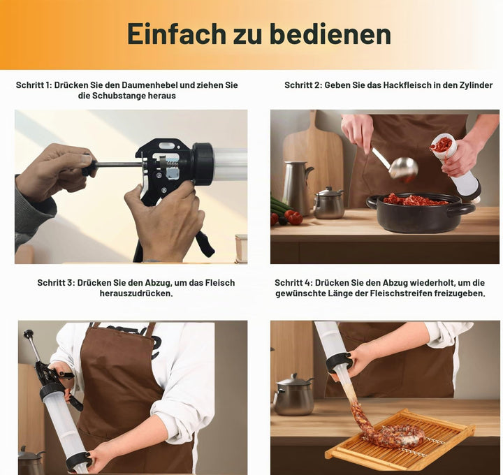 Professionelle Beef Jerky Gun Kits, Wurstfüller, Jerky Gun für Hackfleisch, Jerky Maker aus lebensmi