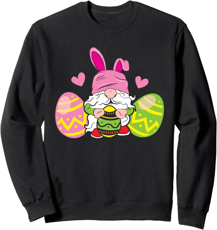 Lustige Ostern Tag Hase Zwerge Mama Oma Frauen Sweatshirt