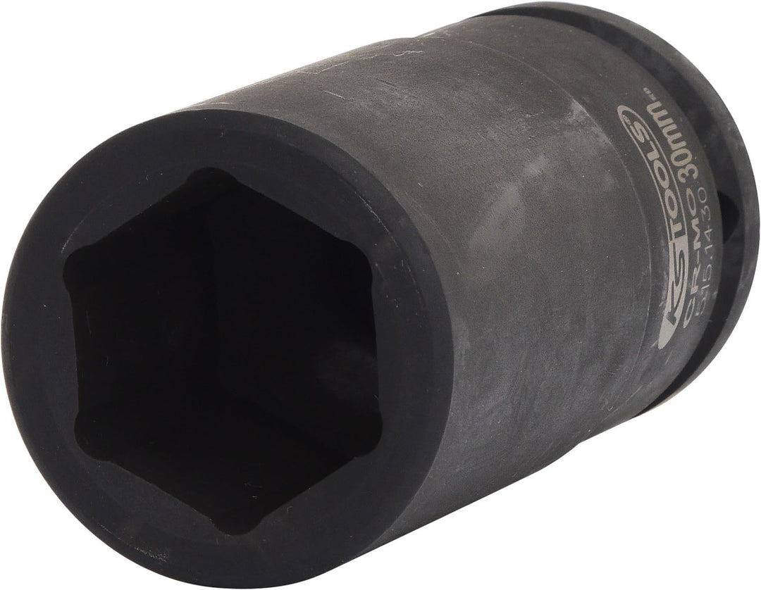 KS Tools 515.1430 3/4" Sechskant-Kraft-Stecknuss, lang, 30mm 30 mm, 30 mm