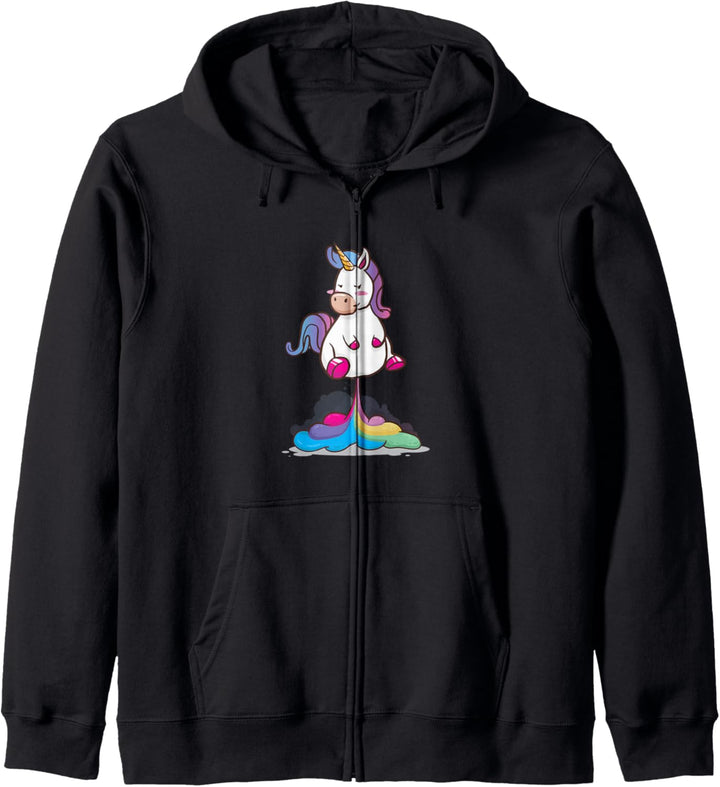 Einhorn Regenbogen Start Kapuzenjacke