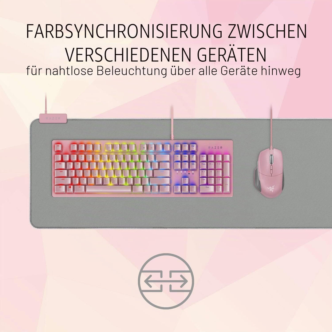 Razer Goliathus Extended Chroma Quartz - Extra grosse weiche XXL Gaming Maus-Matte mit RGB Beleuchtu