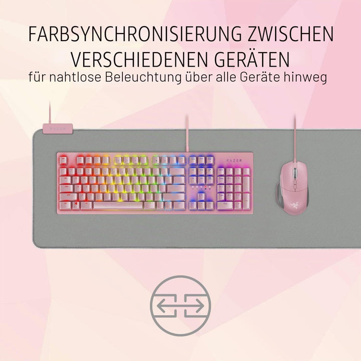 Razer Goliathus Extended Chroma Quartz - Extra grosse weiche XXL Gaming Maus-Matte mit RGB Beleuchtu