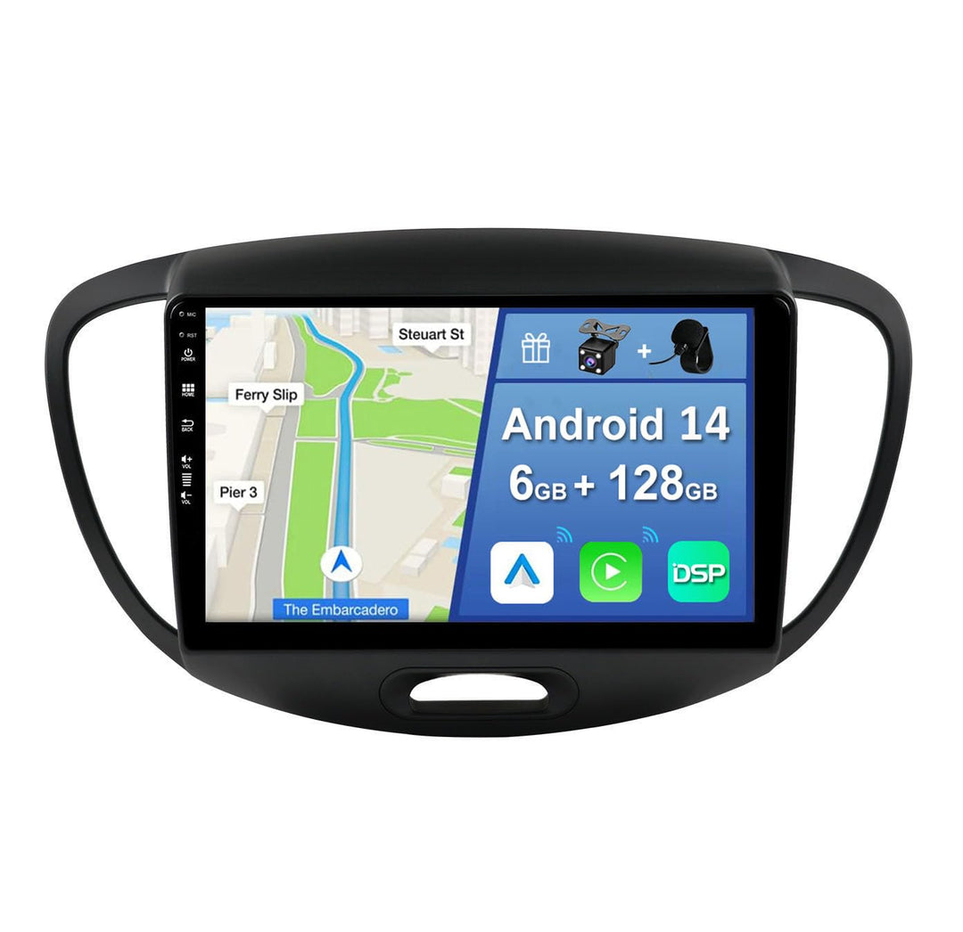 [6GB+128GB] Android 14 Autoradio für Hyundai Grand i10 (2007-2013)-[Integriertes CarPlay/Android Aut