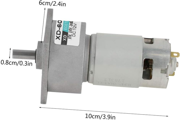 DC12V / 24V 35W Mini-DC-Getriebemotor Metall Geschwindigkeit einstellbar grossen Drehmoment Motor CW