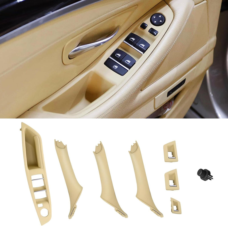 TTCR-II 7PCS Türgriff Kit Kompatibel mit Türgriffe BMW 5er F10/F11 Fahrerseite Fensterschalter Armle