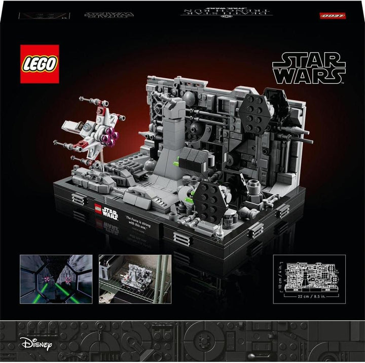 LEGO 75329 Star Wars Death Star Trench Run Diorama Set, baubares Modell für Erwachsene mit Luke Skyw