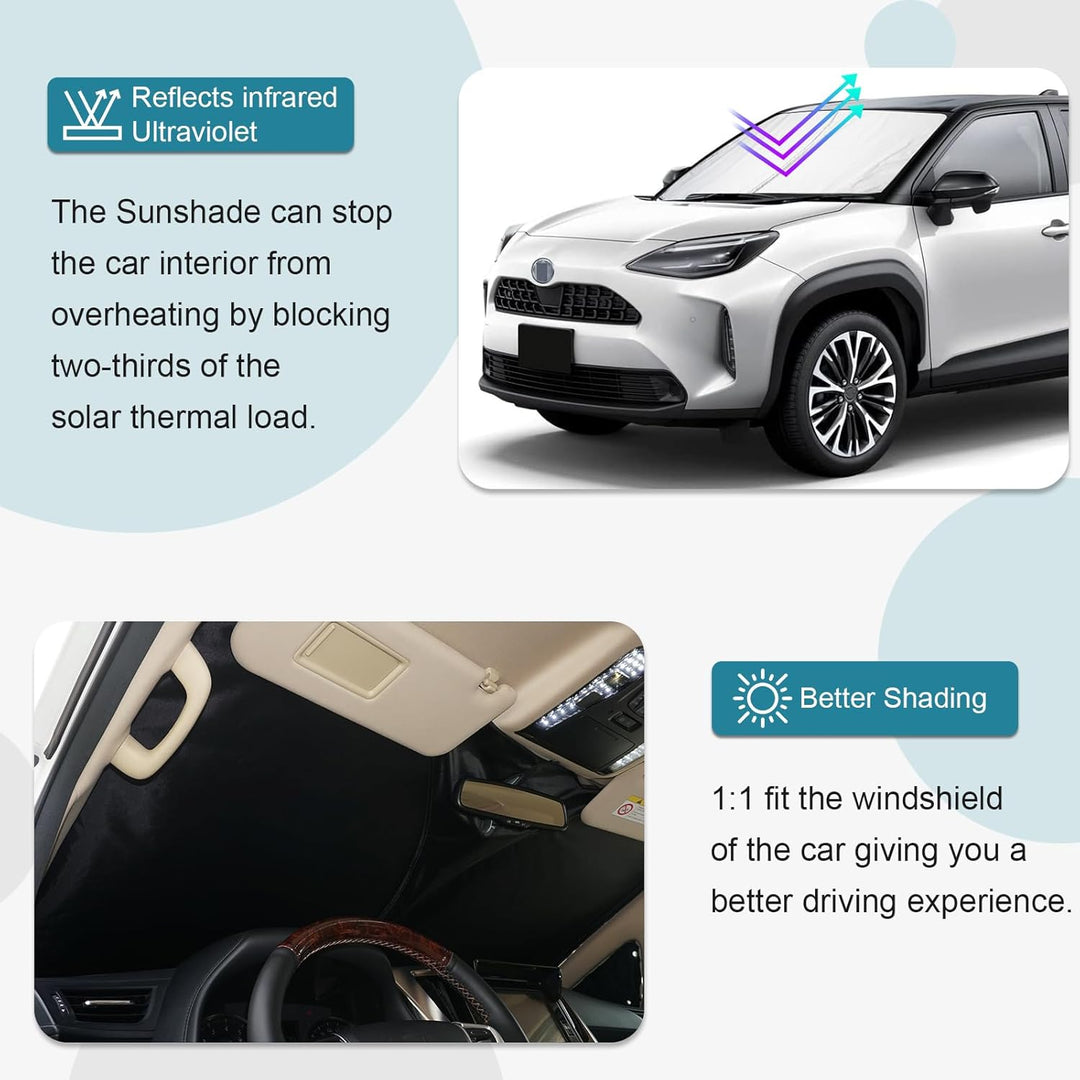 CDEFG Kompatibel mit Kia Ceed Proceed XCeed SW GT 2018-2023 2024 Sonnenschutz Abdeckungen Frontschei