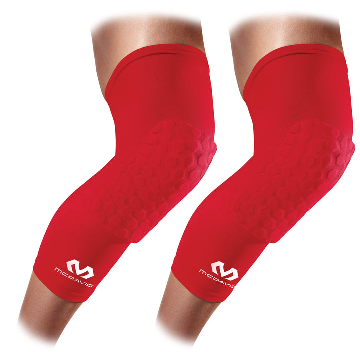 McDavid Beinstulpe Hexforce XL Rot, XL Rot