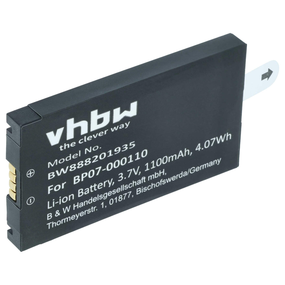 vhbw Akku kompatibel mit Datalogic Memor X3, CVR2, Memor NFP, DL-Memor Barcodescanner POS (1100 mAh,