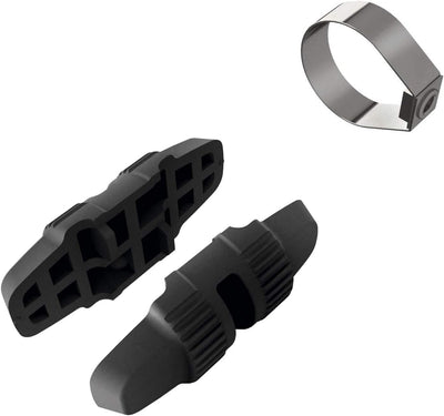 KLICKFix Unisex-Adult Contour Magnum SA Satteltasche, Schwarz, One Size Bundle mit Satteladapter, Bu