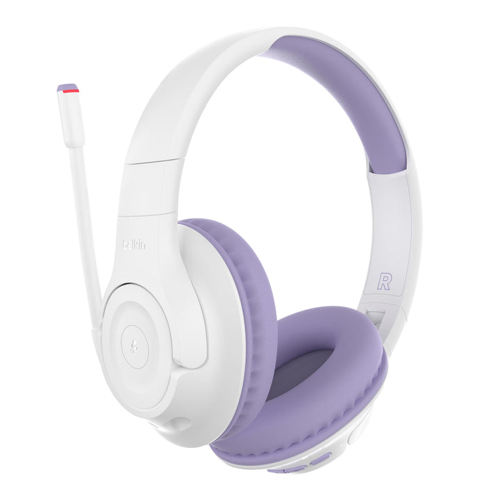Belkin SoundForm Inspire kabelloser Over-Ear-Kopfhörer für Kinder, On-Ear-Kopfhörer für Mädchen und