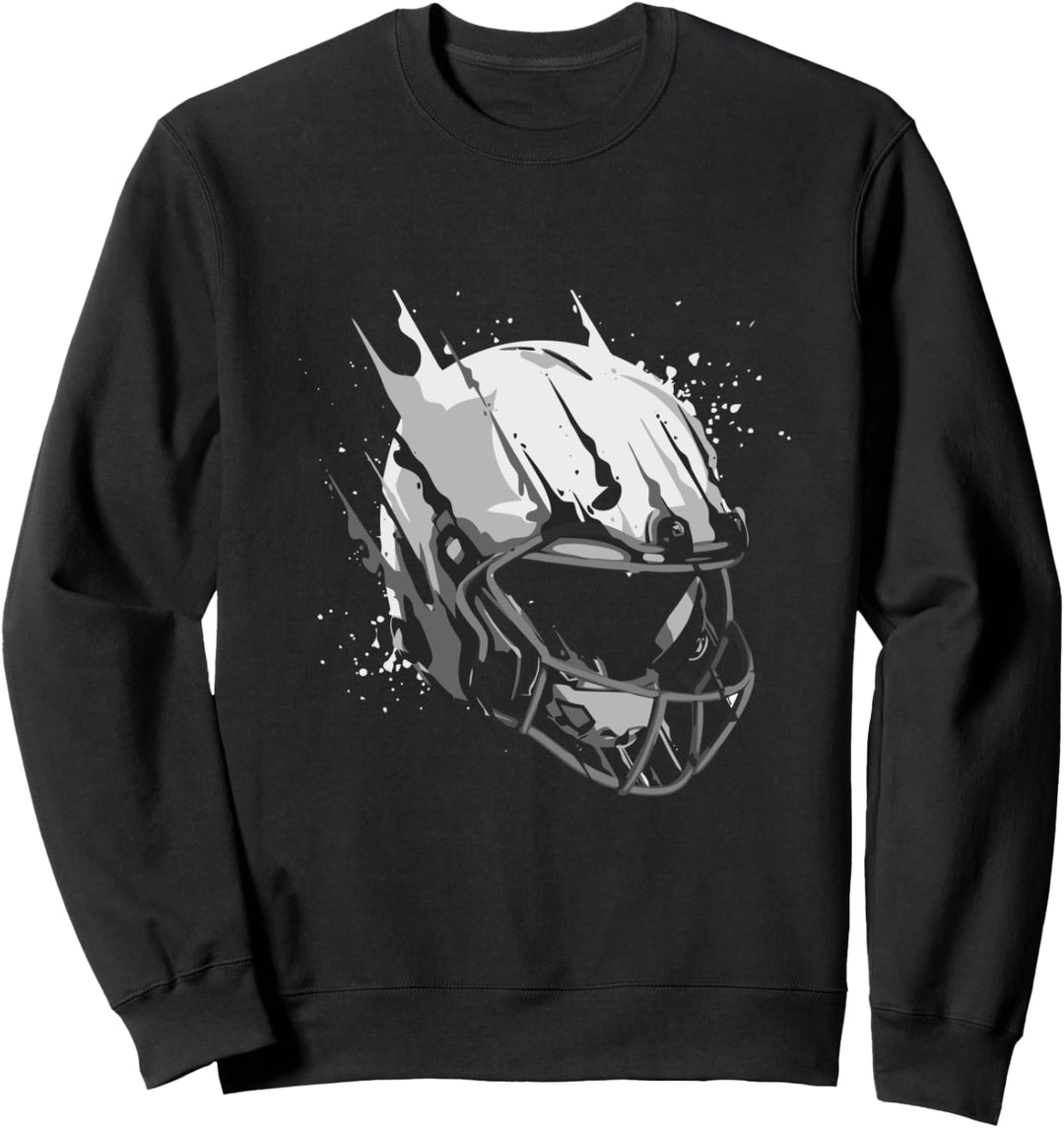 American Football Helm Kunst Sweatshirt