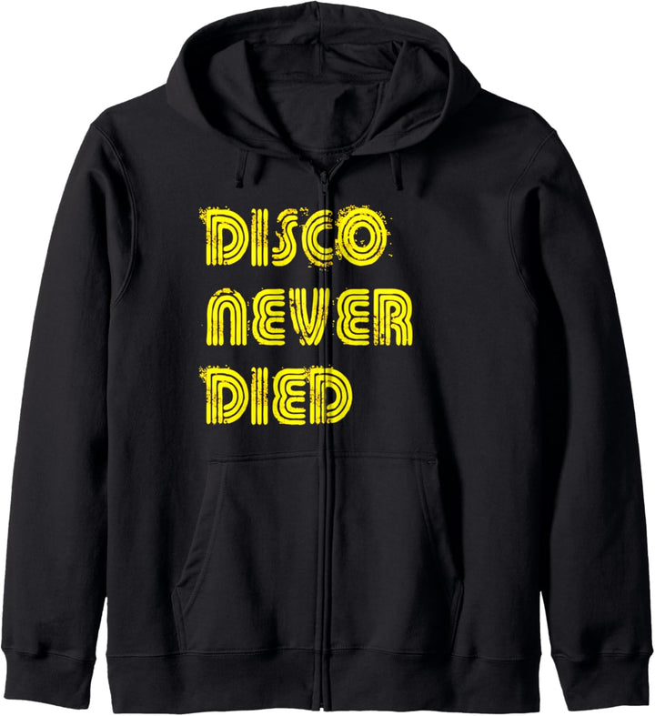 Disco Never Died Vintage Disco 1970s Retro Funk Hippie Funky Kapuzenjacke
