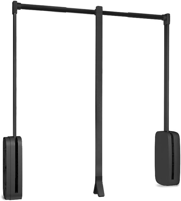 Emuca - Kleiderlift für Garderoben Sling, 450-600mm, Titanium, Stahl und Kunststoff 450 - 600mm Tita