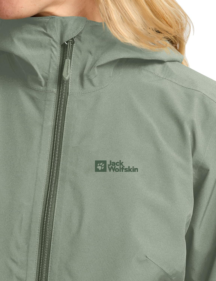 Jack Wolfskin Damen Moonrise 3in1 Jkt W Jacket, S mint leaf