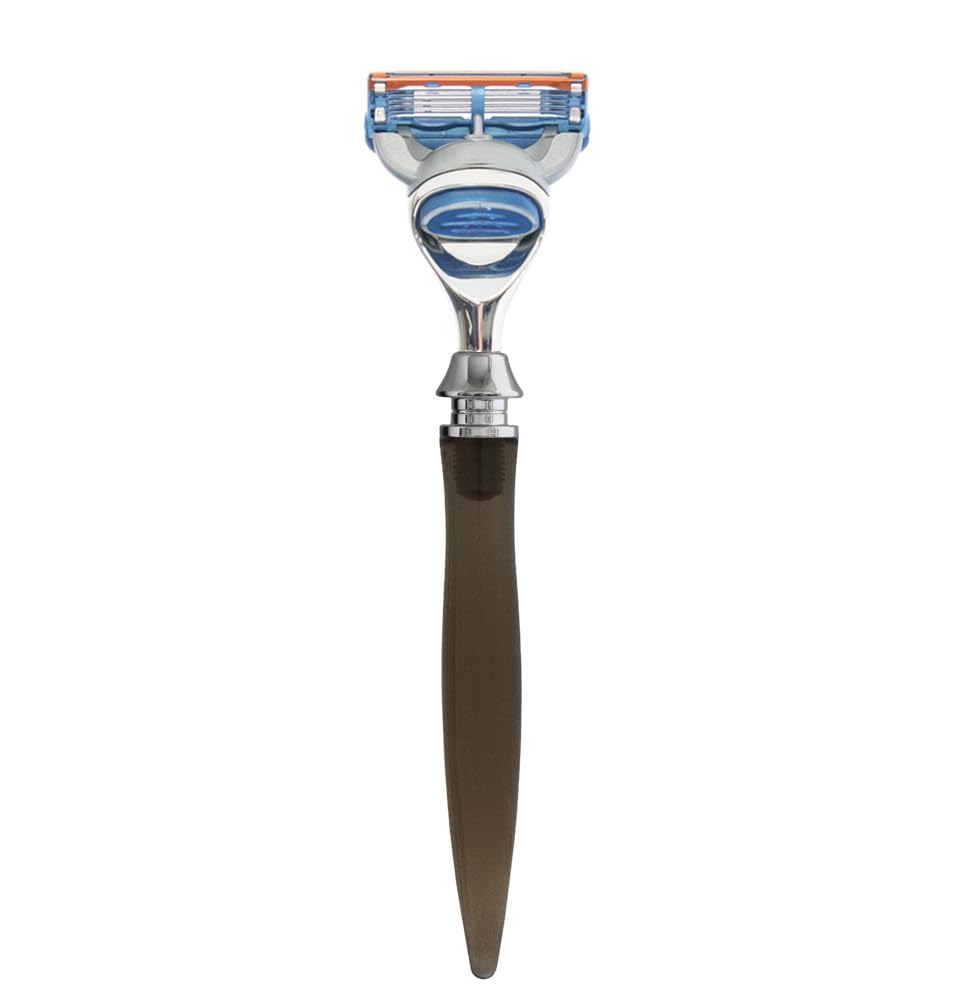 eShave 5 Blade Razor In Smoke - Nickel / Smoke Handle, smoke