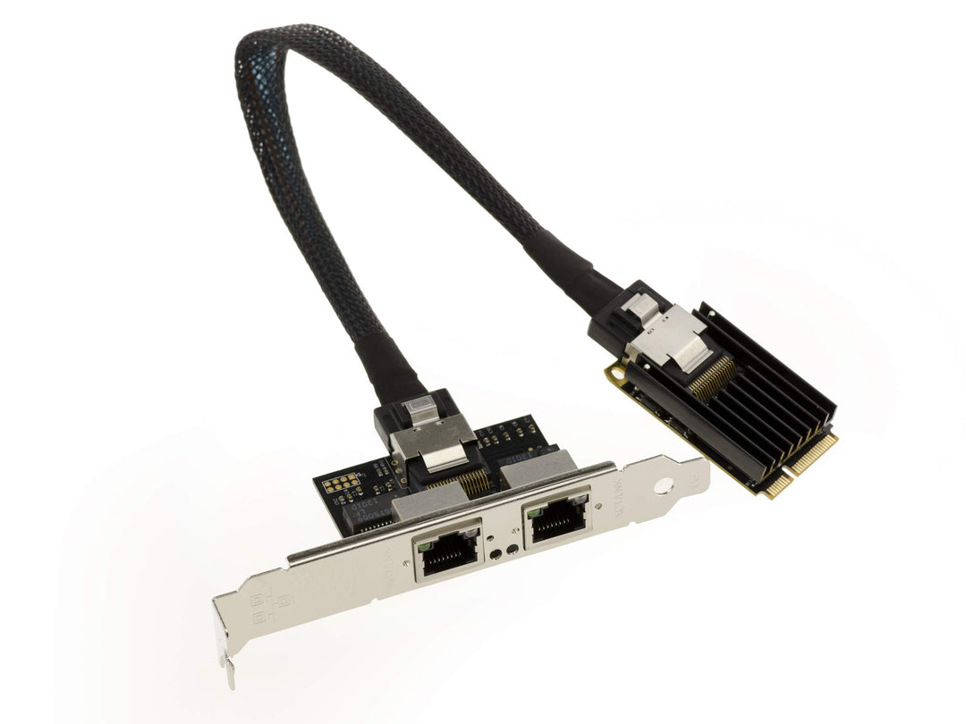 KALEA-INFORMATIQUE Mini PCI EXPRESS (MiniPCIE) Karte - 2 PORTE RJ45 LAN GIGABIT ethernet mit Intel I
