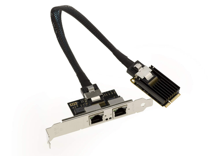 KALEA-INFORMATIQUE Mini PCI EXPRESS (MiniPCIE) Karte - 2 PORTE RJ45 LAN GIGABIT ethernet mit Intel I