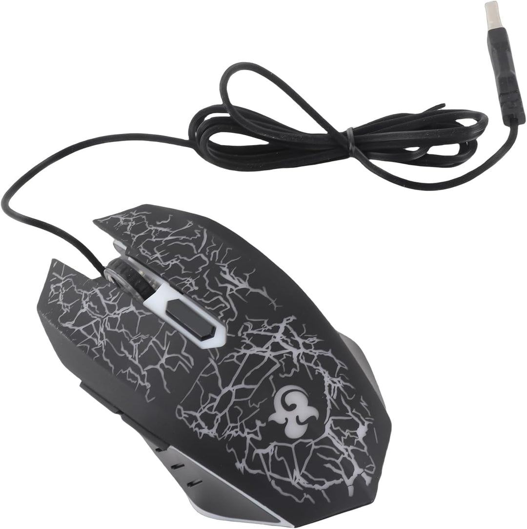 Dpofirs A70 Professional Wired Gaming Mouse, Universelle Optische USB Gaming Maus mit Bunt Atmendem