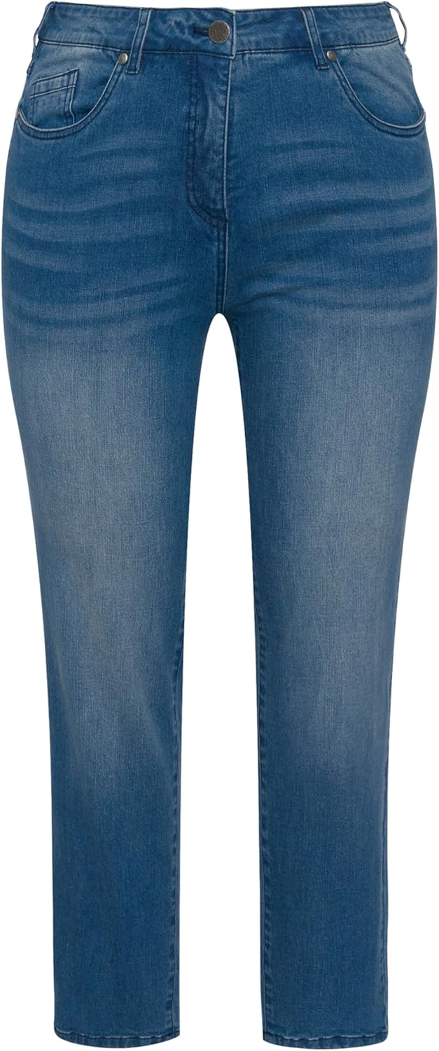 Ulla Popken Damen, Sarah Jeans 53W / 32L Blue Denim, 53W / 32L Blue Denim