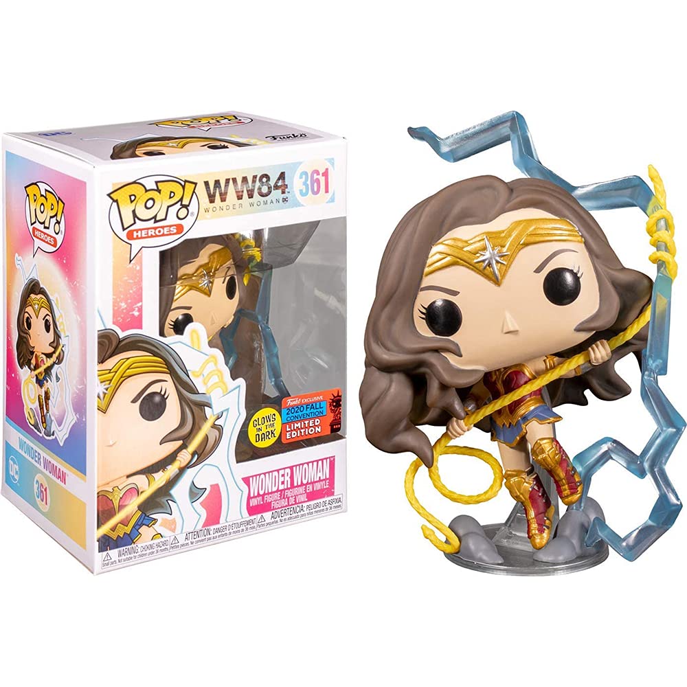 Funko POP WW84 Wonder Woman 361 Wonder Woman Glows In The Dark 2020 Convention