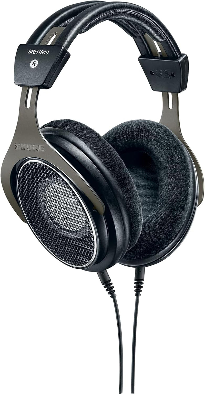 Shure SRH1840, offener Kopfhörer/Over-ear, High-End, geräuschunterdrückend, Kabel austauschbar, Velo