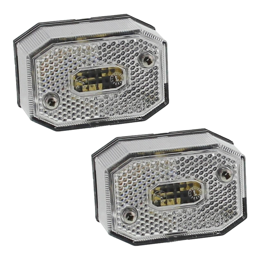 The Drive 2X Aspöck Flexipoint Positionsleuchte weiss | 12V - 24V | Positionslicht für Anhänger, Woh