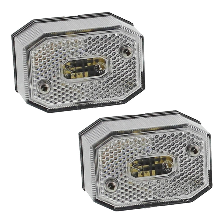 The Drive 2X Aspöck Flexipoint Positionsleuchte weiss | 12V - 24V | Positionslicht für Anhänger, Woh