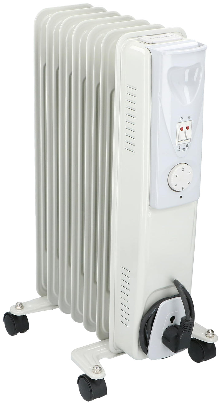 alpina Ölradiator 1500W – Elektro Heizkörper mit Thermostat – Radiator Heizung Elektrisch – Mobiler