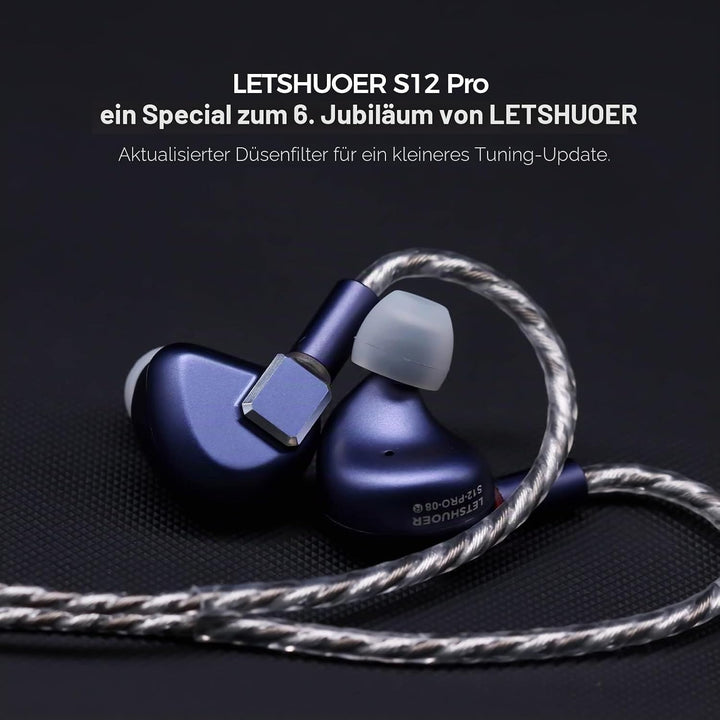 Letshuoer S12 Pro In-Ear-Kopfhörer, 14,8 mm, Planar, magnetischer Treiber, kabelgebunden, HiFi-Kopfh