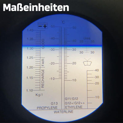 SW-Stahl 21550L Refraktometer I zur Prüfung von Frostschutzmittel, Batteriesäure und Adblue I Werkze