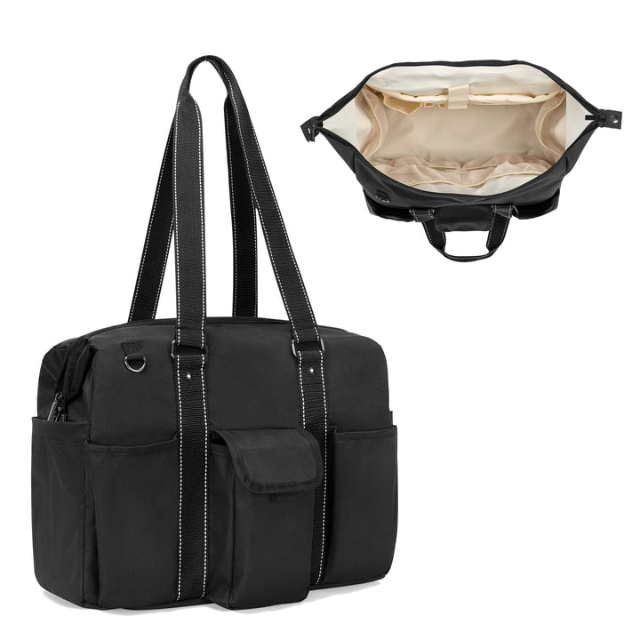 Damero Lehrer Schultertasche, Laptop Handtasche Damen mit mehreren Fächern, Lehrerbedarf Tasche Akte