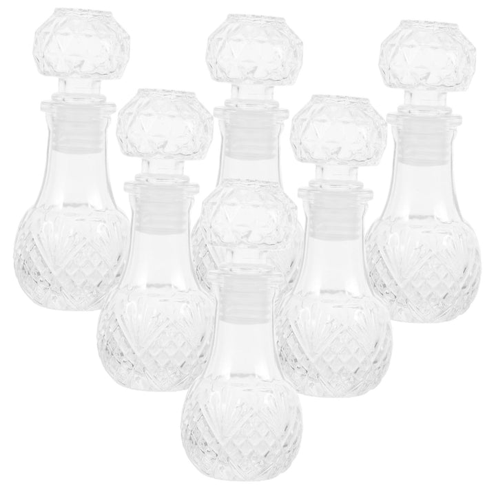 Luxshiny 6 Stück Klarglas Weindekanter 50 Ml Handgefertigt mit Aromabelüfter Transparente Whisky und