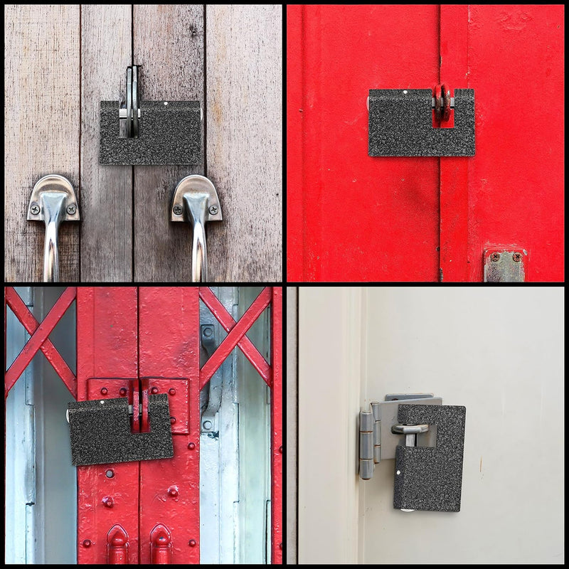 Kurtzy (2er Pack) Strapazierfähiges Vorhängeschloss Set mit Schlüsseln - 8 mm Dicker Bügel - Monoblo