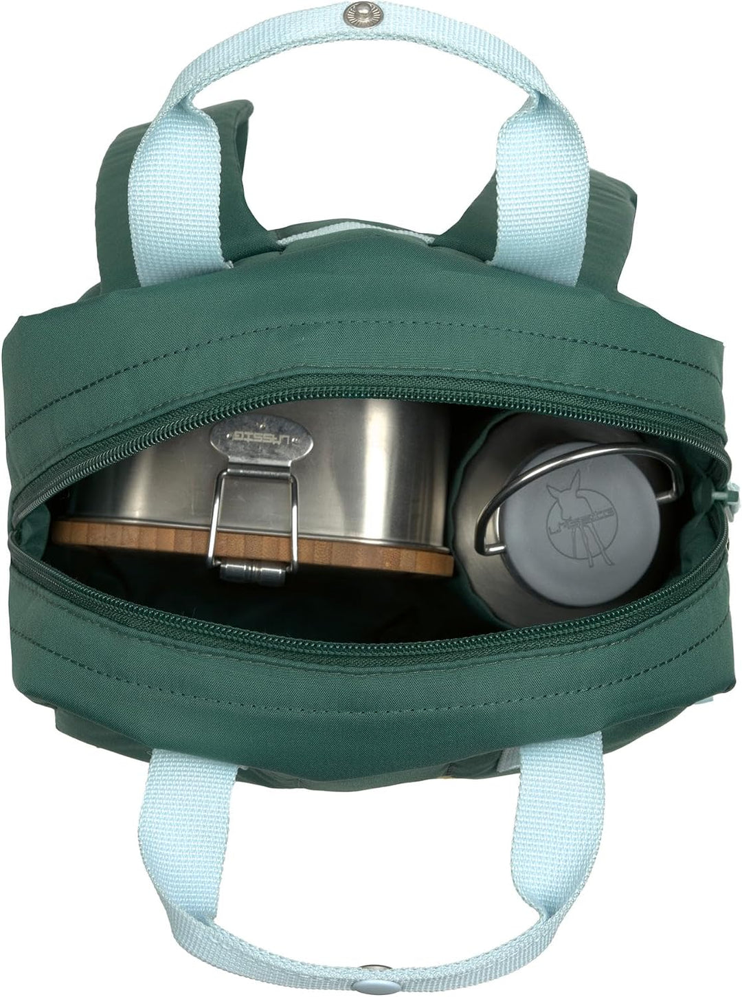LÄSSIG Little Gang Mini Square Backpack Lemon Dark Green