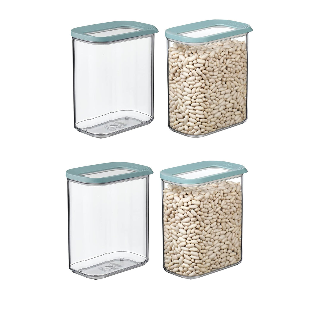 Mepal | 4-TLG Vorratsdosen Spar-Set | Modula 1500 ml | Vorratsdose Frischhaltedose | ideal für die A