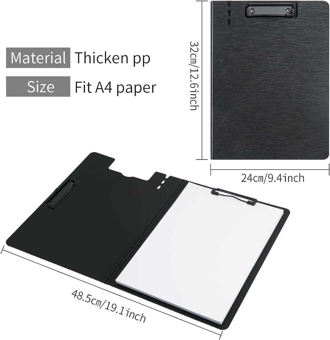 URbantin A4 Klemmbrett,10 Stück A4 Faltbare Klemmbretter mit Zwei Clips,Dokumenten Organizer,A4 Klem