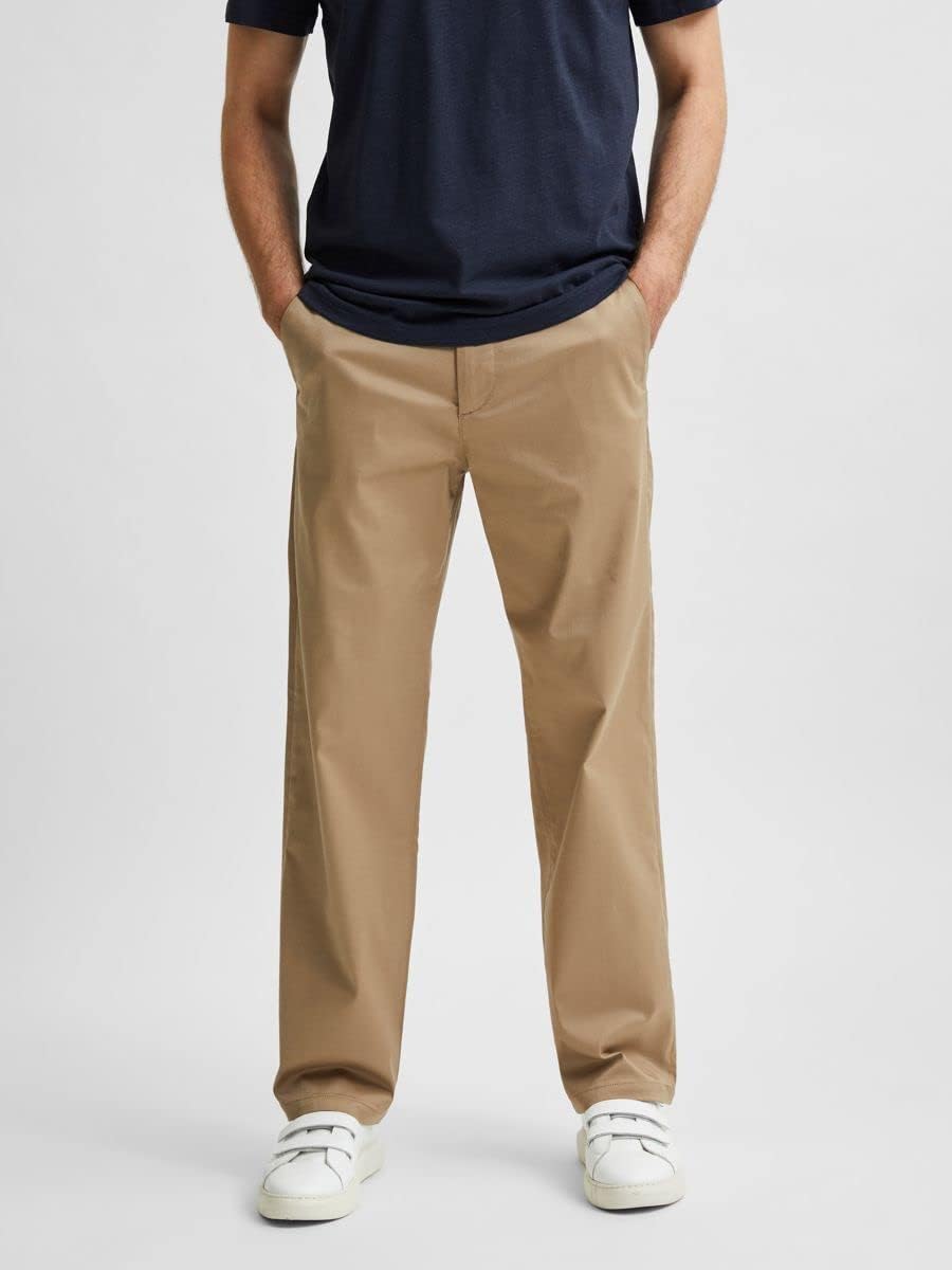 Selected Homme Loose 220 Flex Pants 32 Chinchilla, 32 Chinchilla