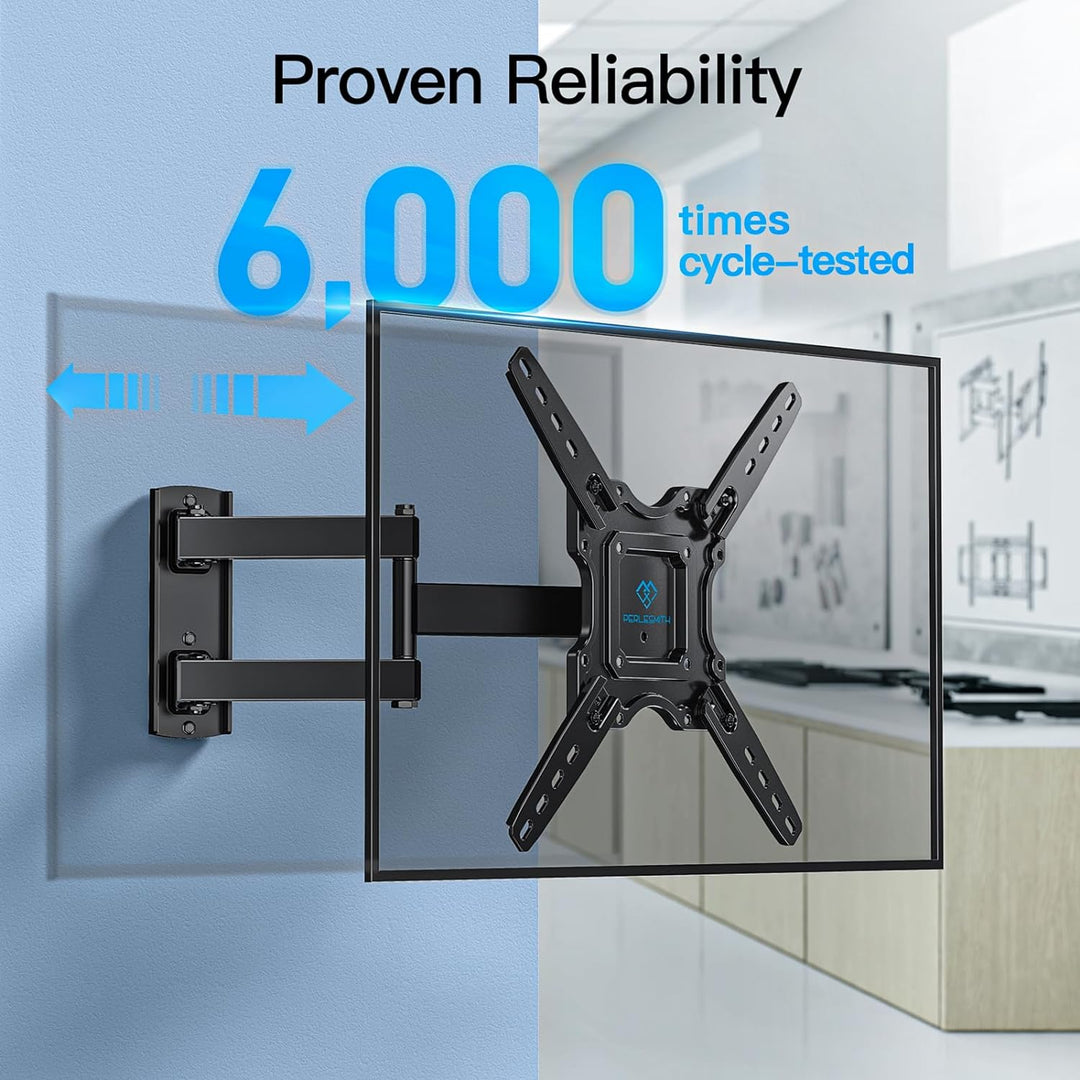 PERLESMITH TV Wandhalterung Schwenkbar Neigbar, Universelle TV Halterung für 26-60 Zoll LED/LCD/Plas