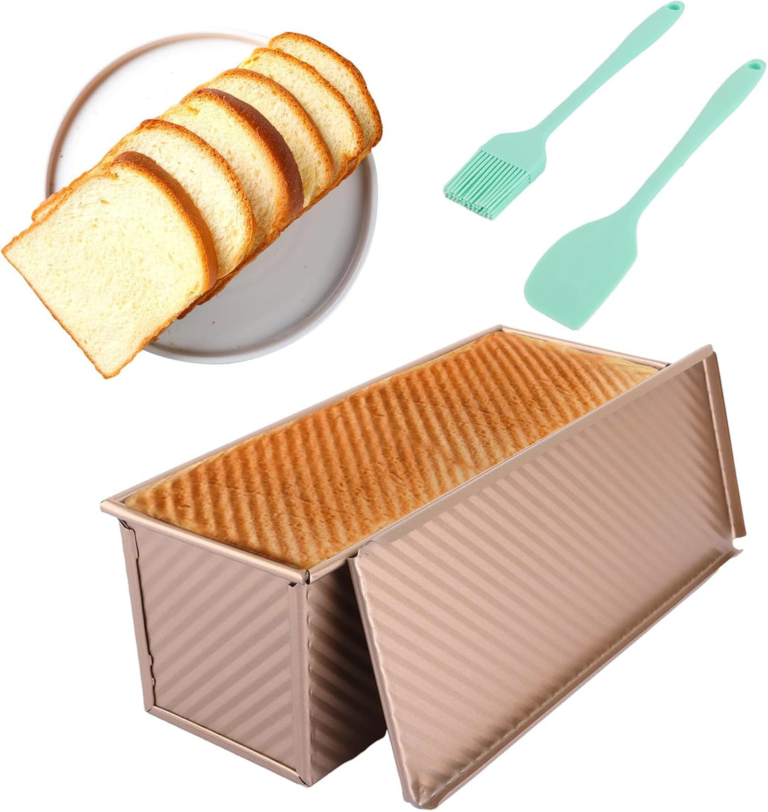 FWEEK Toastbrot Backform mit Deckel 1000g, Brot Toast Brotbackform, Teig Brotbackform mit Deckel Ant