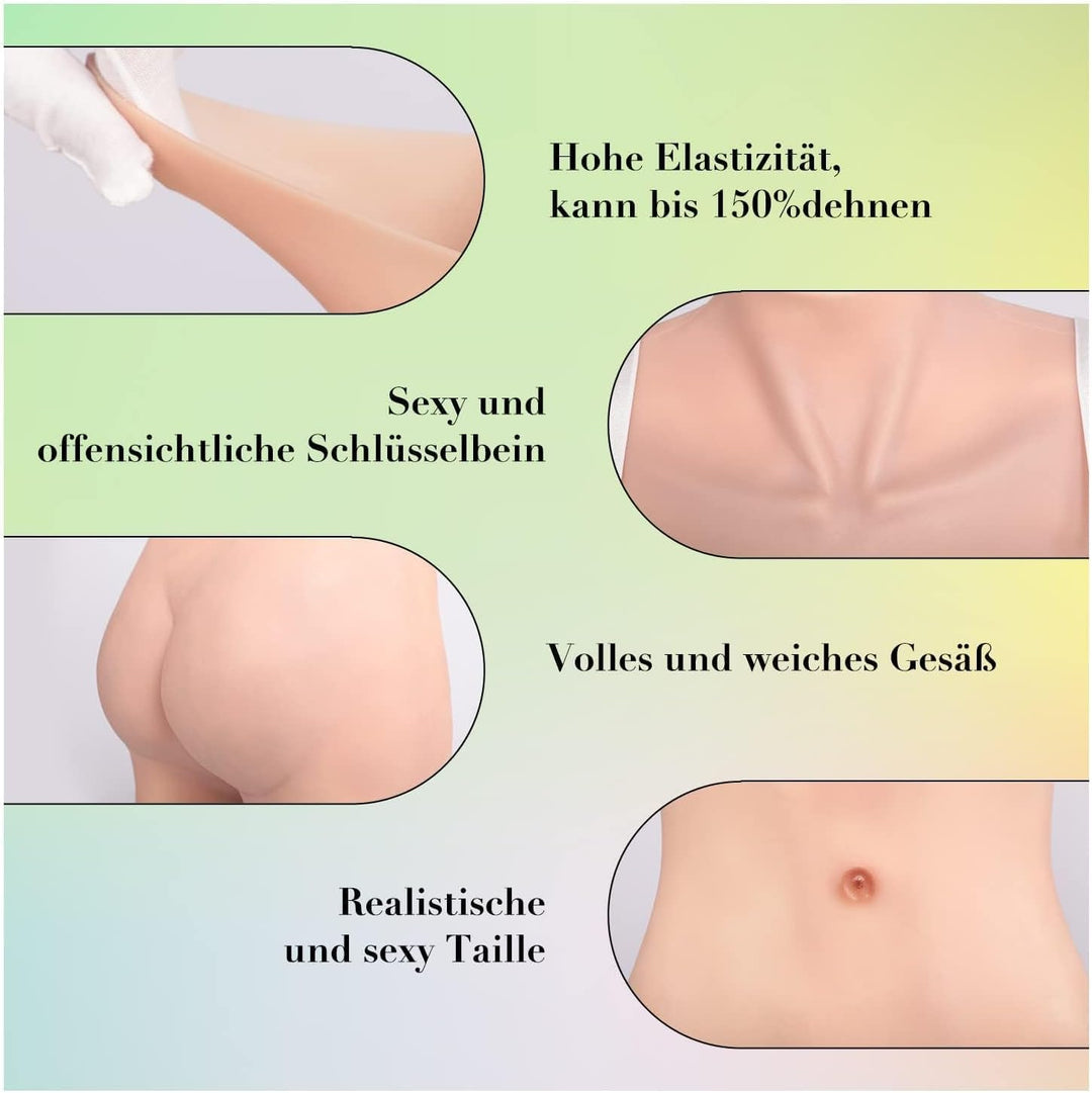 CYOMI Silikon Brüste Brustformen Realistisch Brustplatten Mit Katheter silikon Bodysuit für Crossdre