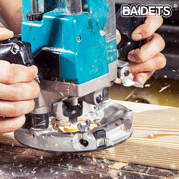 Oberfräsen-Bits-Set 1/4 Zoll Schaft – BAIDETS 35 Stück 1/4 Zoll Fräser-Bits für professionelle Tisch