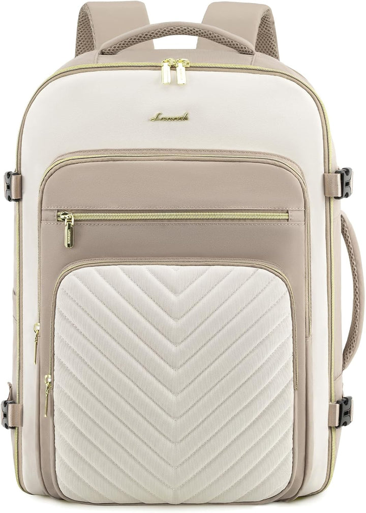 LOVEVOOK Handgepäck Rucksack Flugzeug, 50L Reiserucksack Damen Gross, Wasserdicht Laptop Rucksack Da