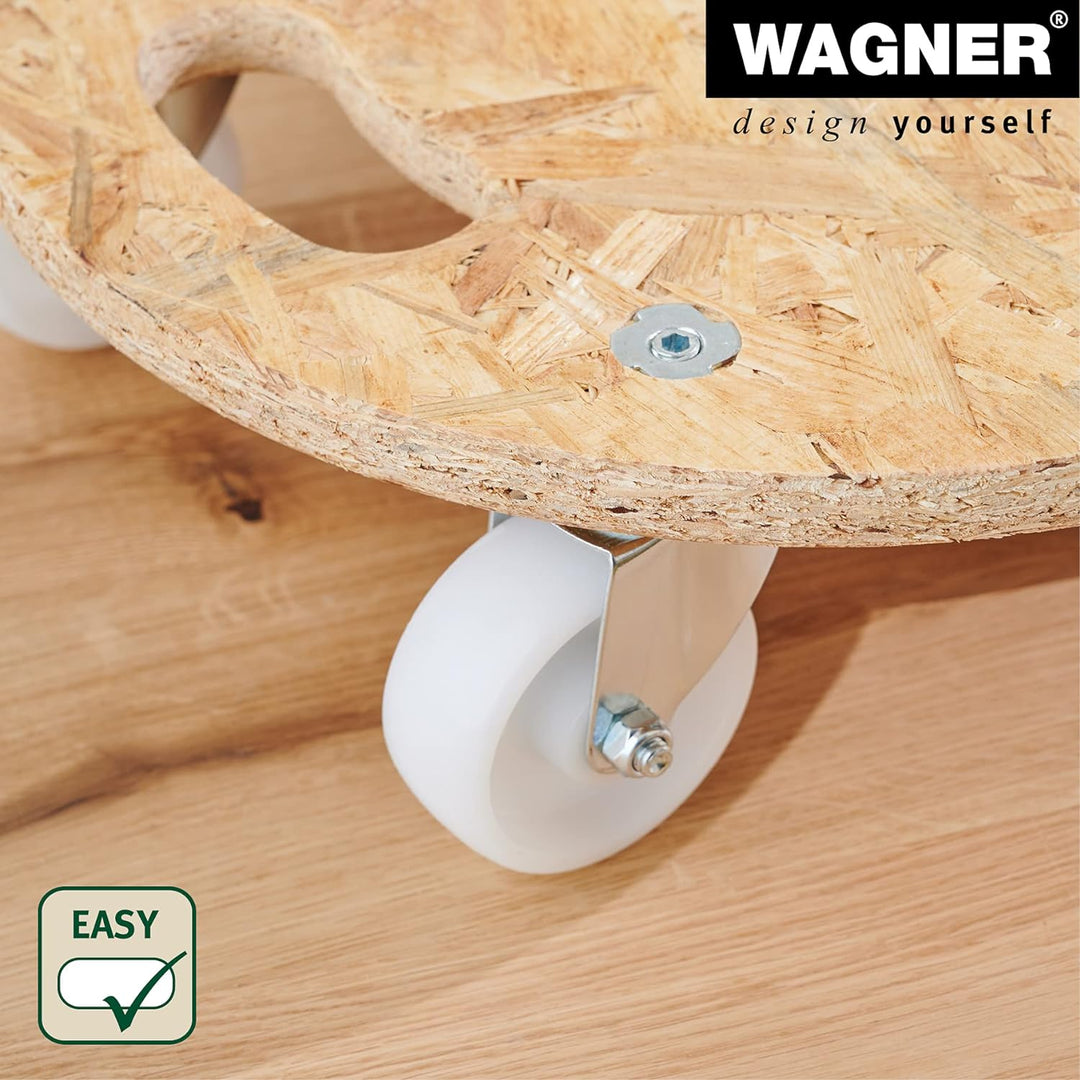 WAGNER Transporthilfe MM 1171 I 38 cm - ideal für Geräte & schwer beladene Kisten I Tragkraft 250 kg